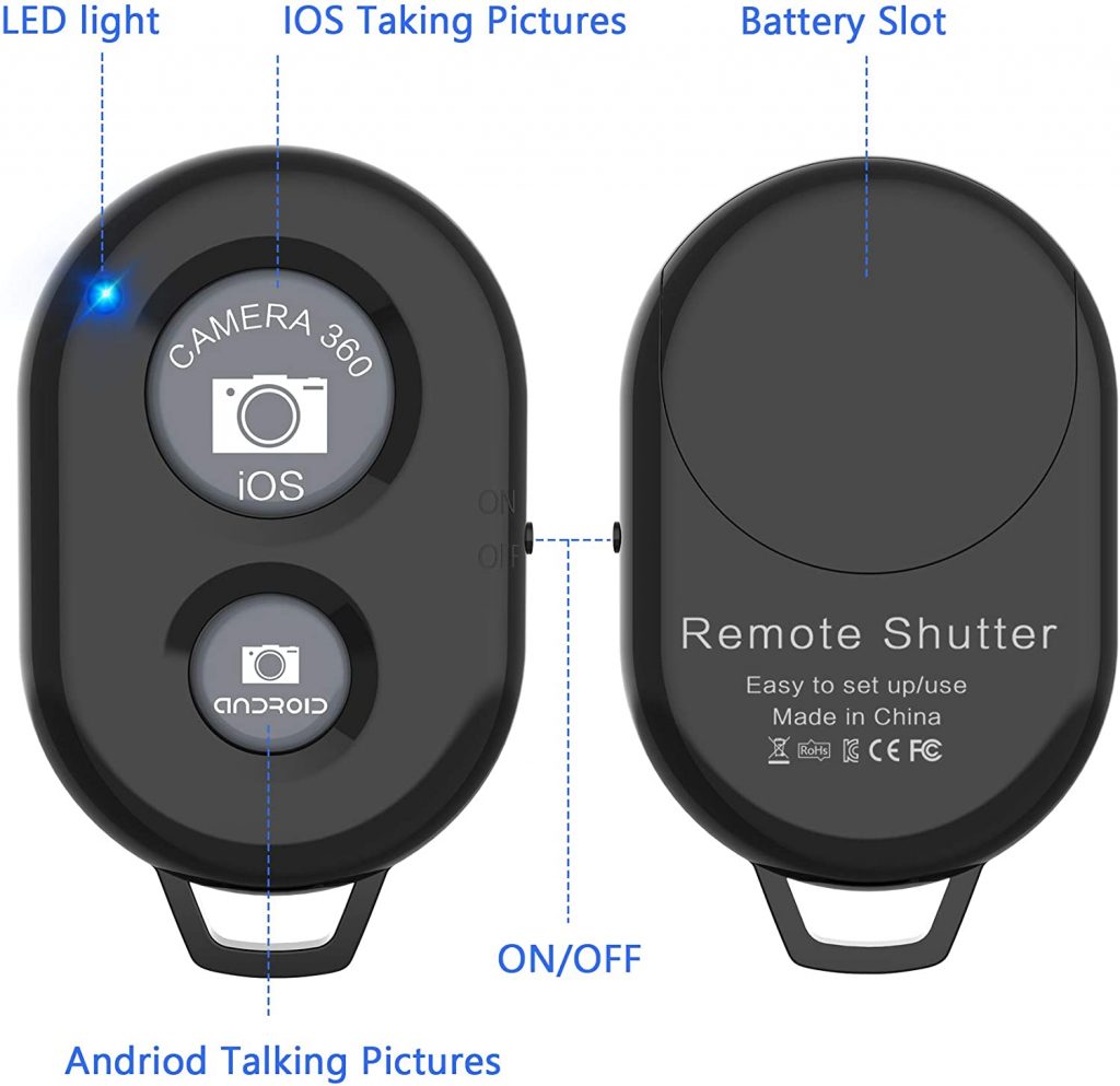 zttopo bluetooth camera remote